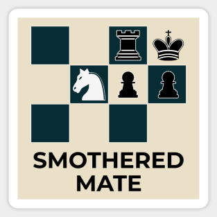 Smothered Mate Diagram - Chess Lovers Gift Sticker